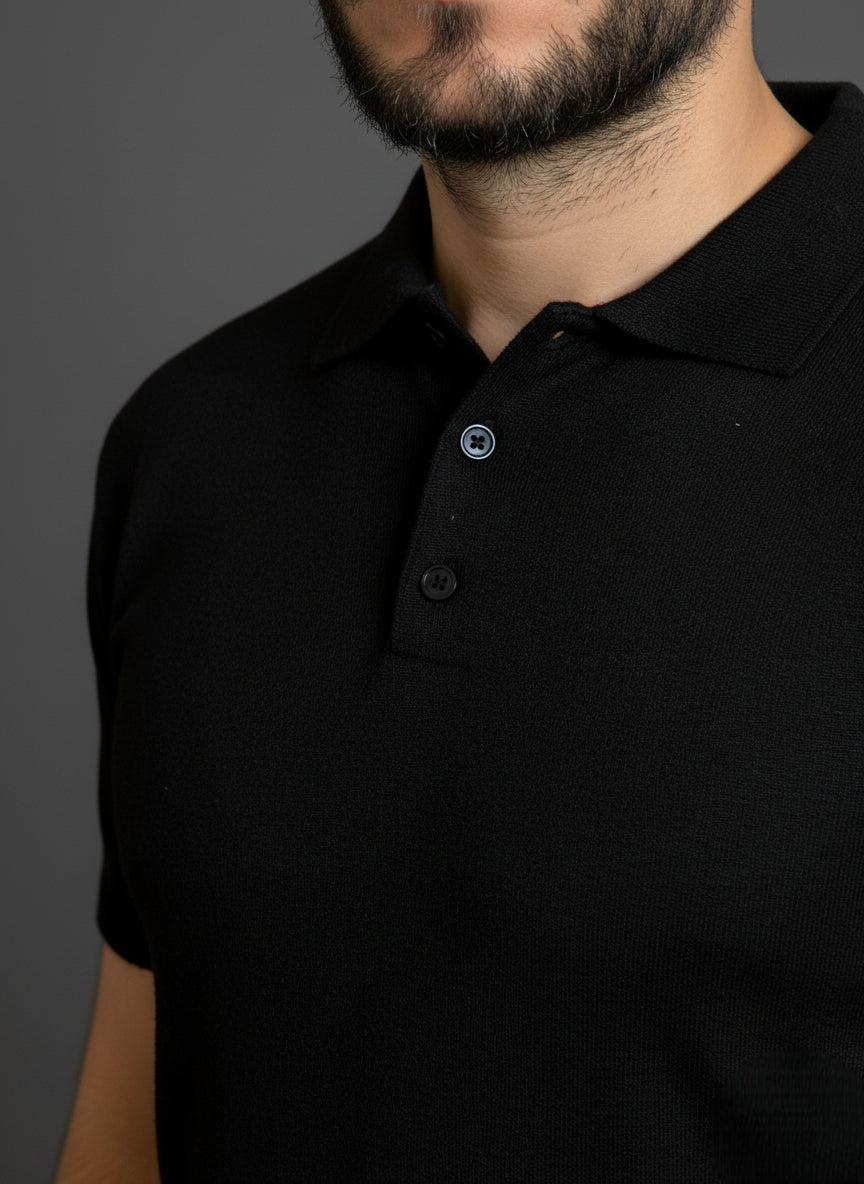 Black Classic Polo Shirt