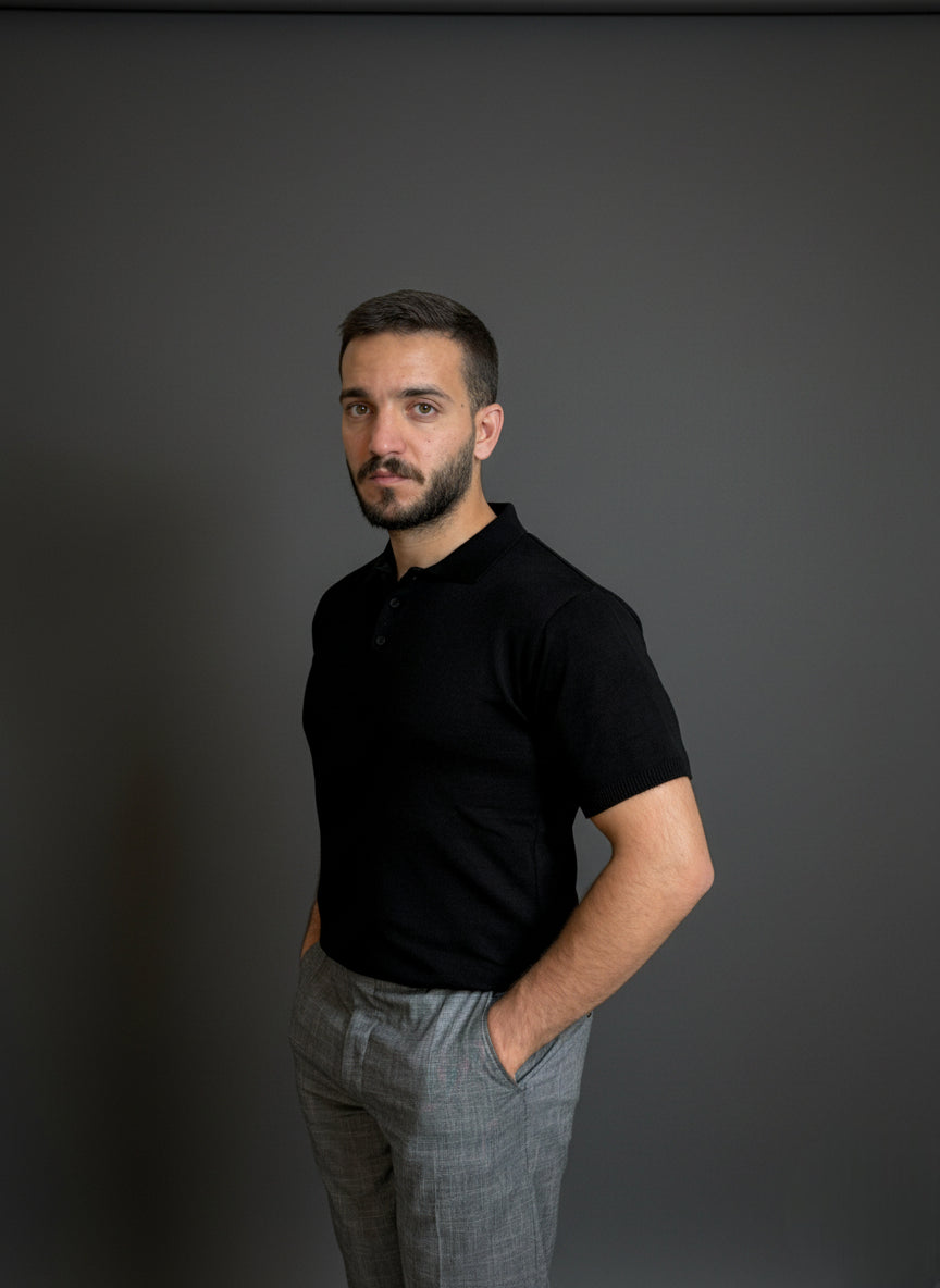 Black Classic Polo Shirt