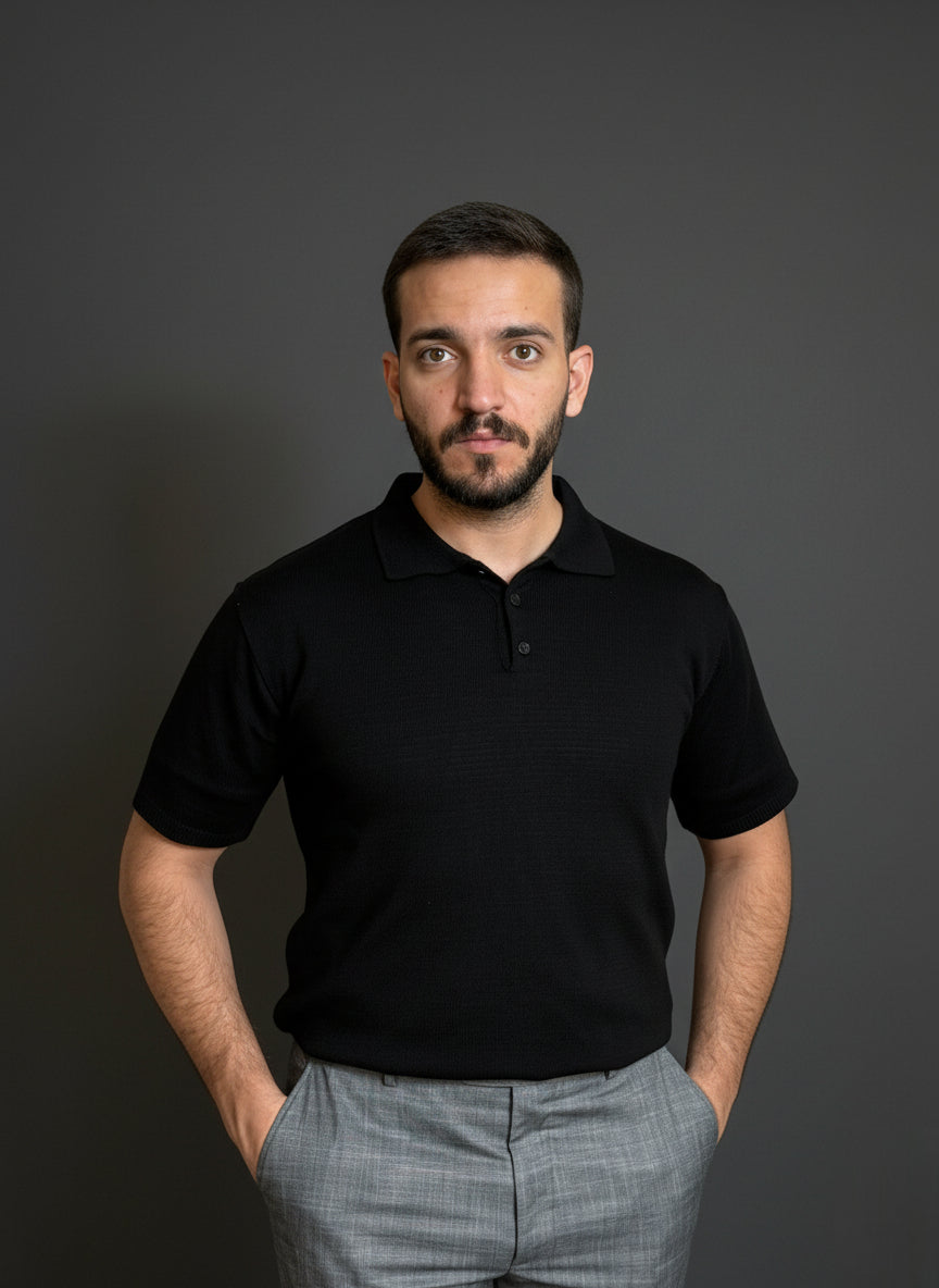Black Classic Polo Shirt