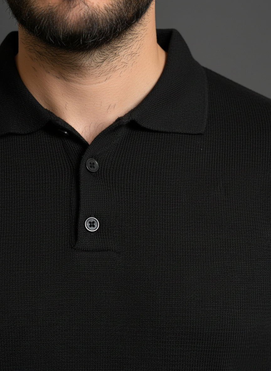 Black Classic Polo Shirt