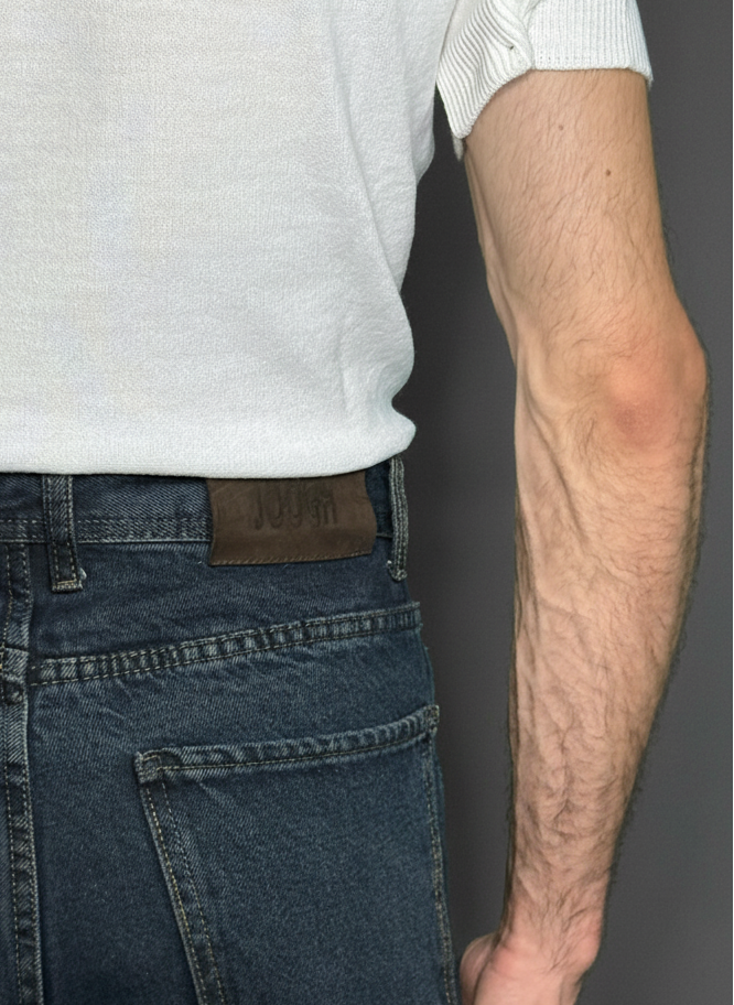 Men’s High Waist Straight Fit Full Length Jeans