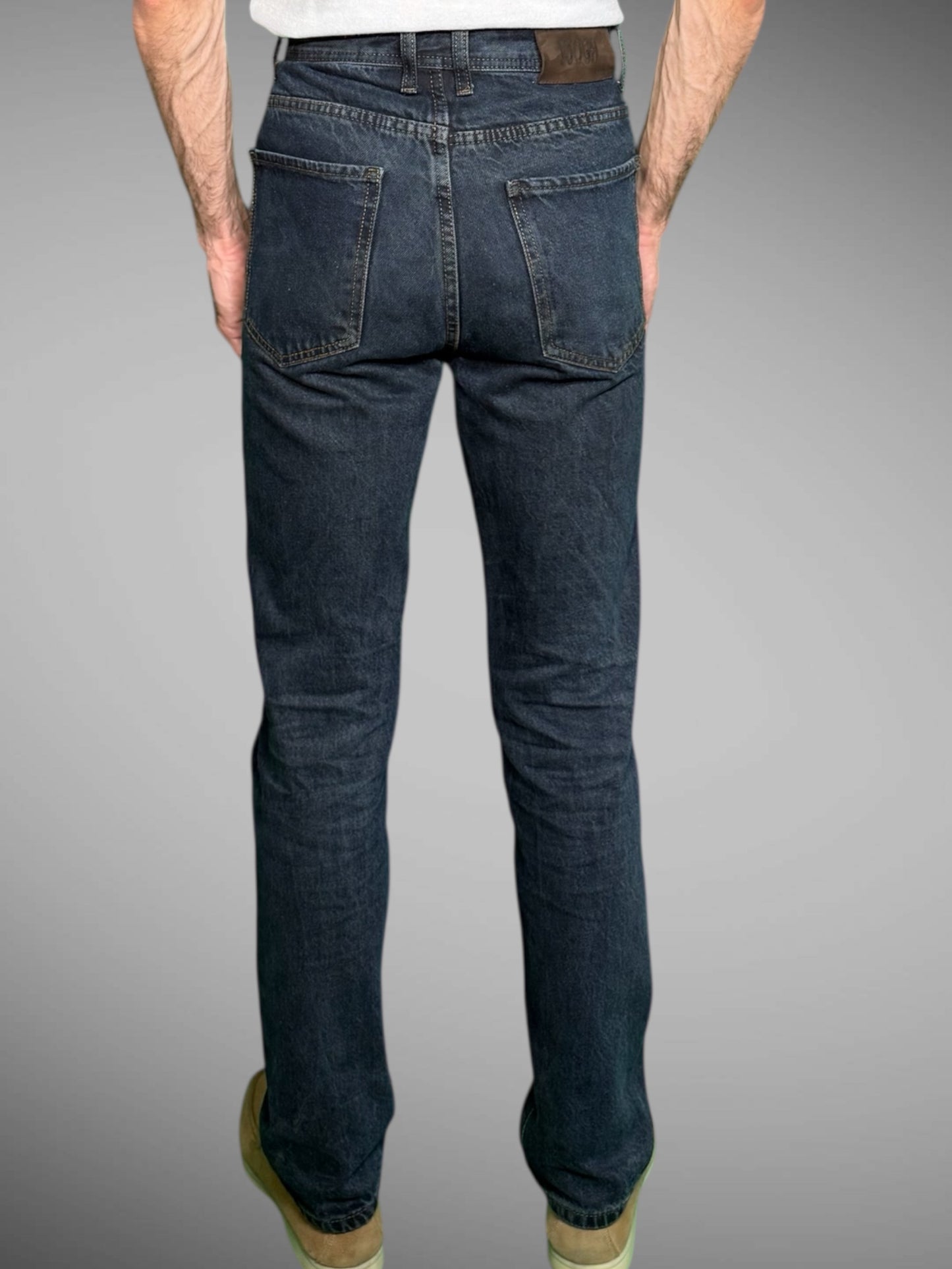 Men’s High Waist Straight Fit Full Length Jeans