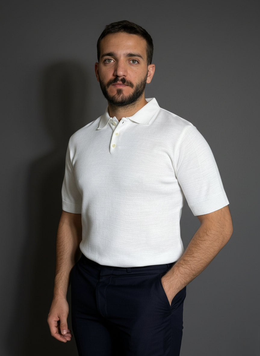 Classic White Polo T-Shirt