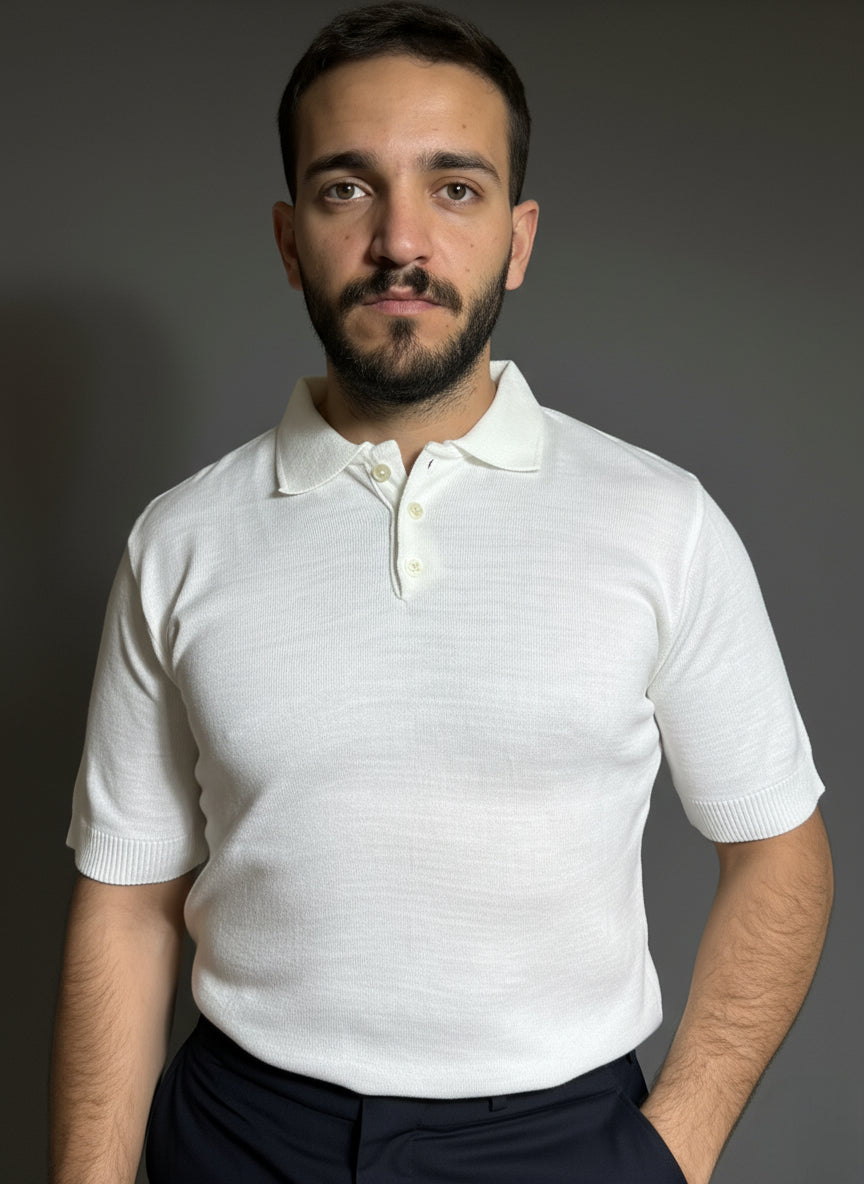 Classic White Polo T-Shirt