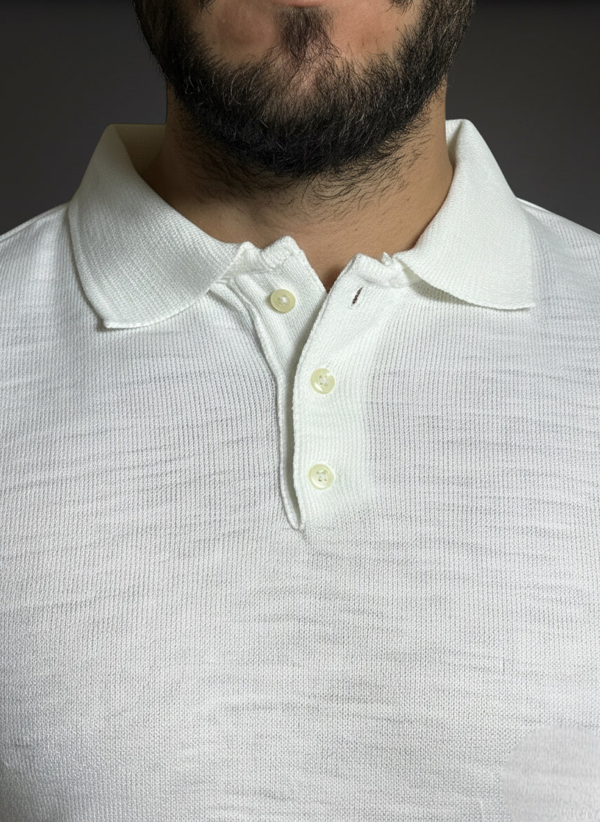 Classic White Polo T-Shirt