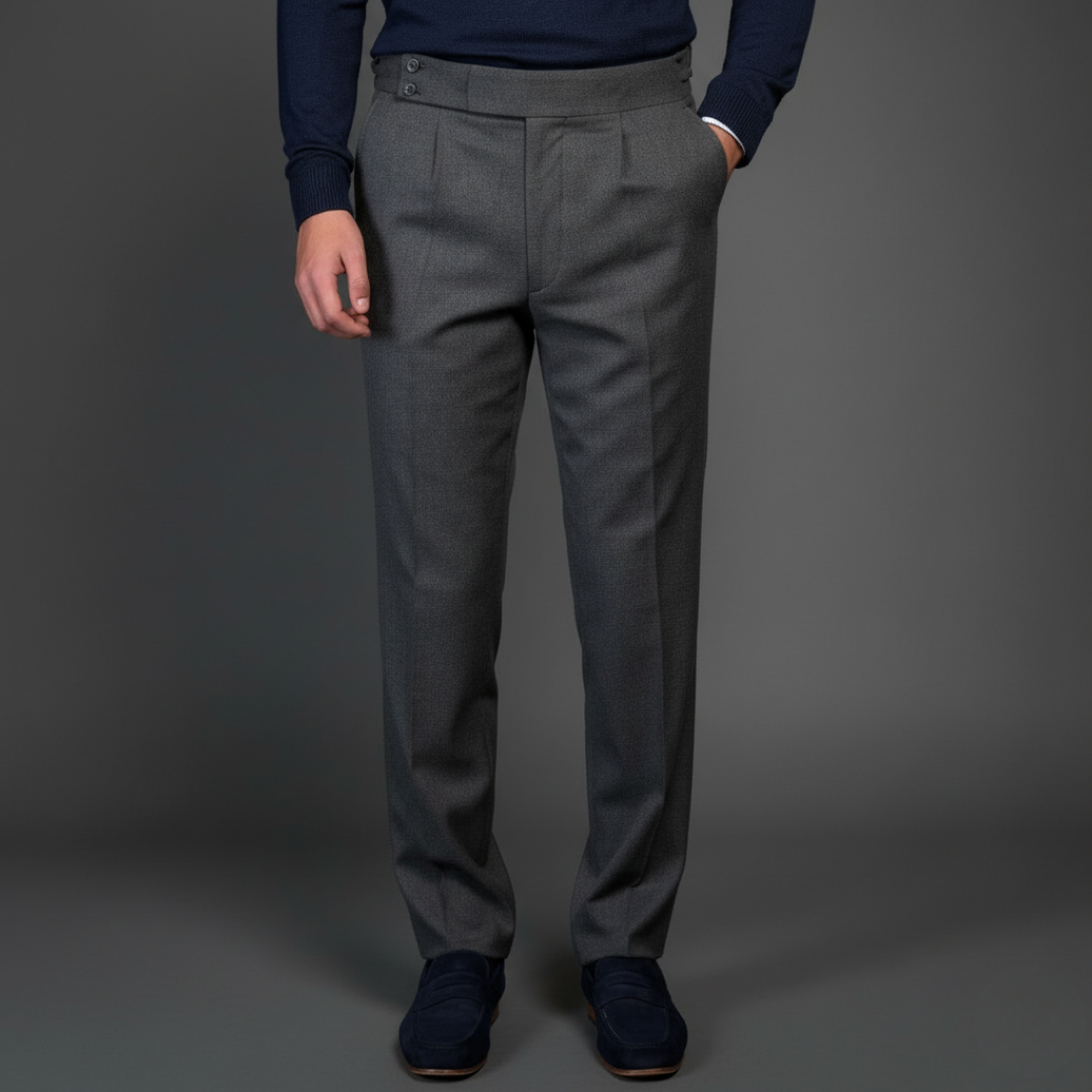 Grey Trousers Tailored Fit
