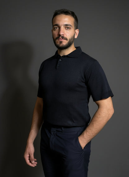 Classic Navy Blue Polo Shirt