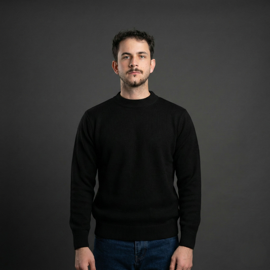 Essential Black Crew Neck Sweater
