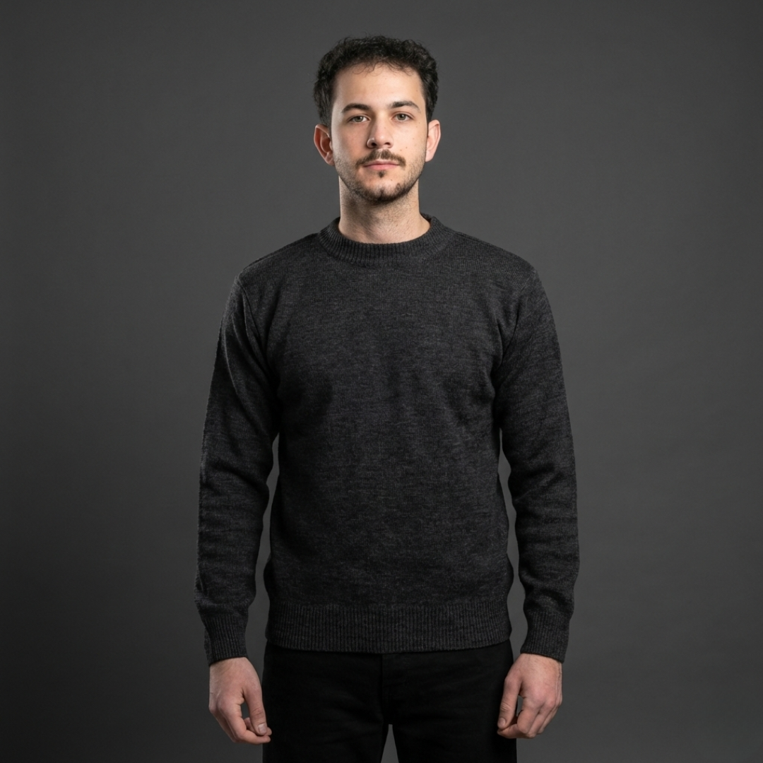 Charcoal Crew Neck Sweater