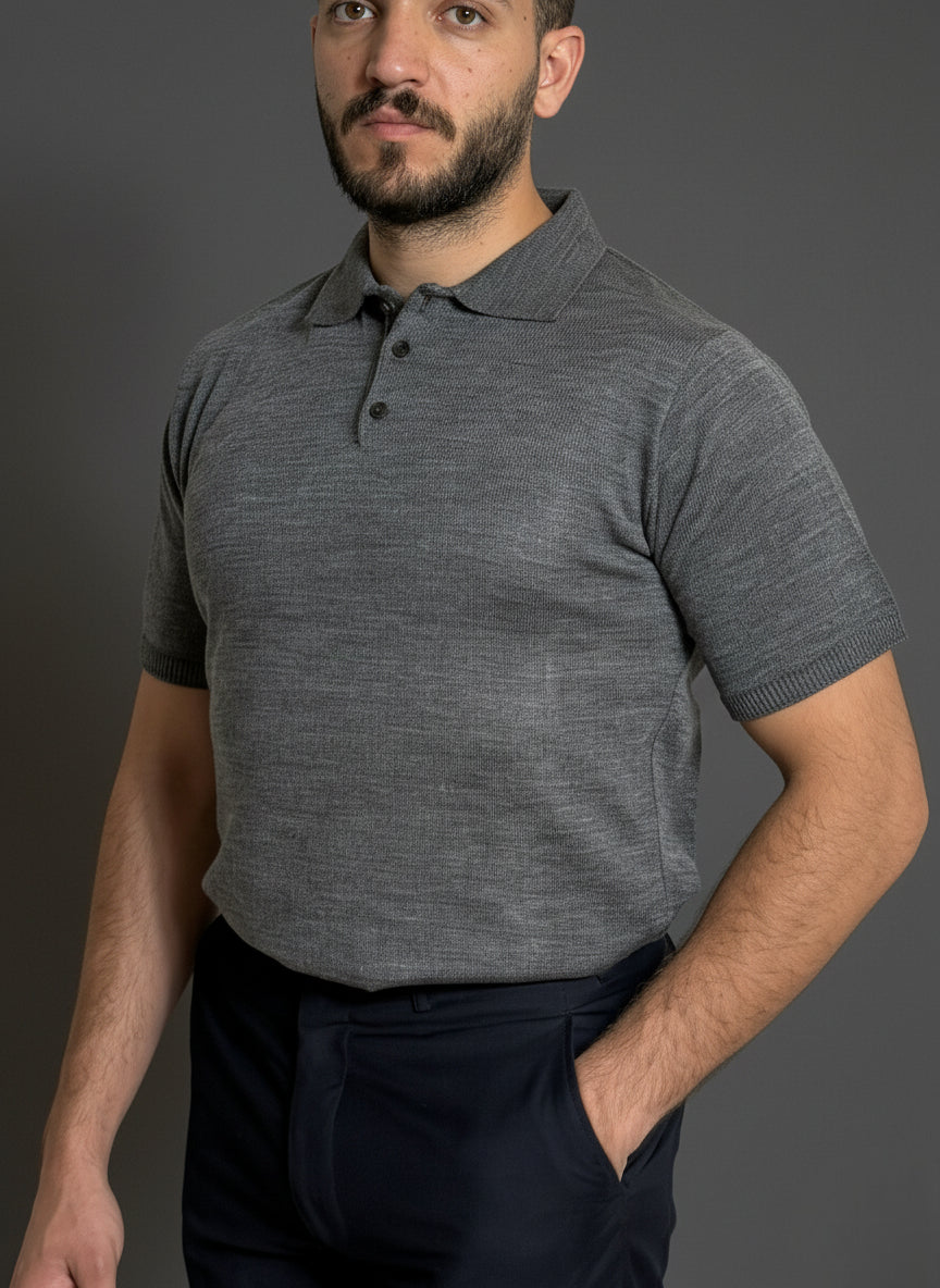 Grey Classic Polo Shirt