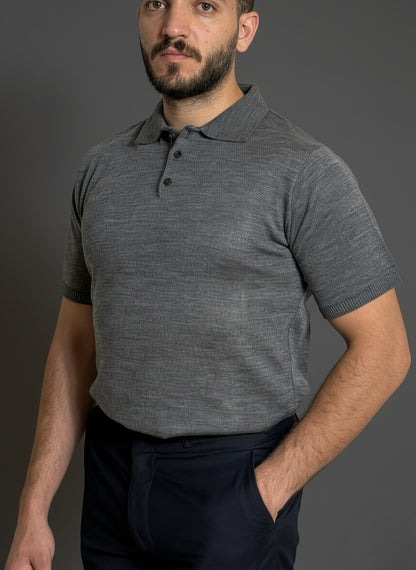 Grey Classic Polo Shirt