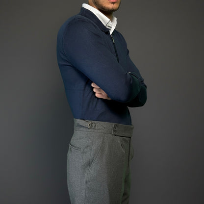 Pure Wool Charcoal Trousers