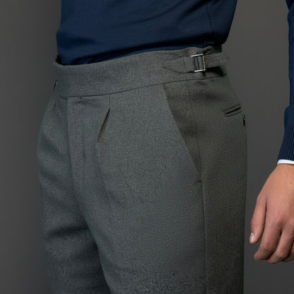 Pure Wool Charcoal Trousers