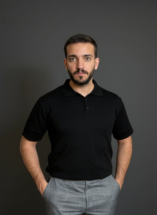 Black Classic Polo Shirt