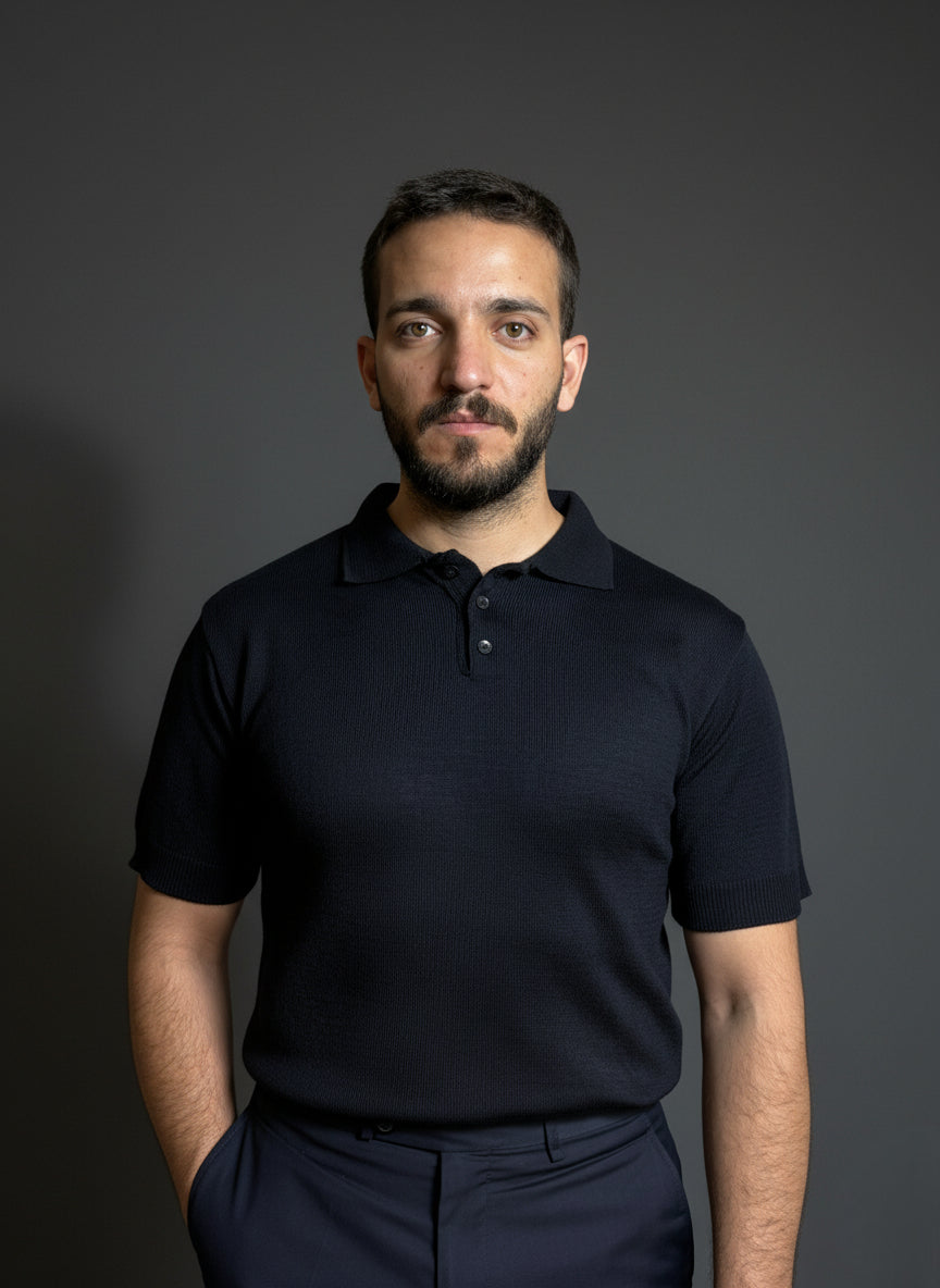 Classic Navy Blue Polo Shirt