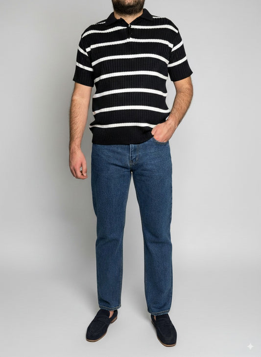 Men’s Light High Waist Straight Fit Jeans