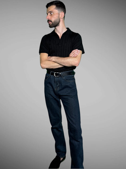 Men’s High Waist Straight Fit Full Length Jeans