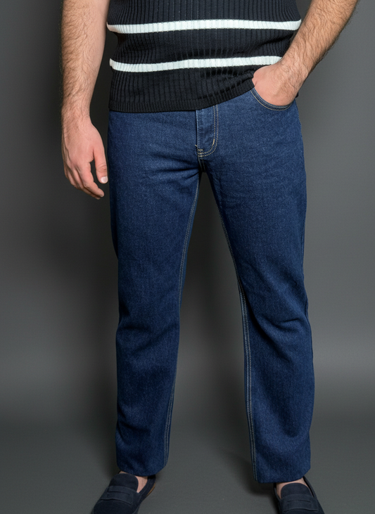 Men’s Light High Waist Straight Fit Jeans